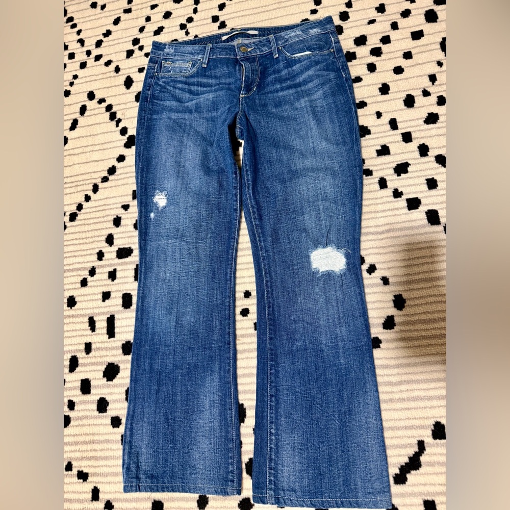 Joe’s Jeans The Muse W31 Distressed Flare Bootcut Jeans Medium Wash
